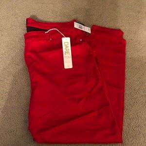 Celebrity Pink Red Skinny jeans 24 NWT***